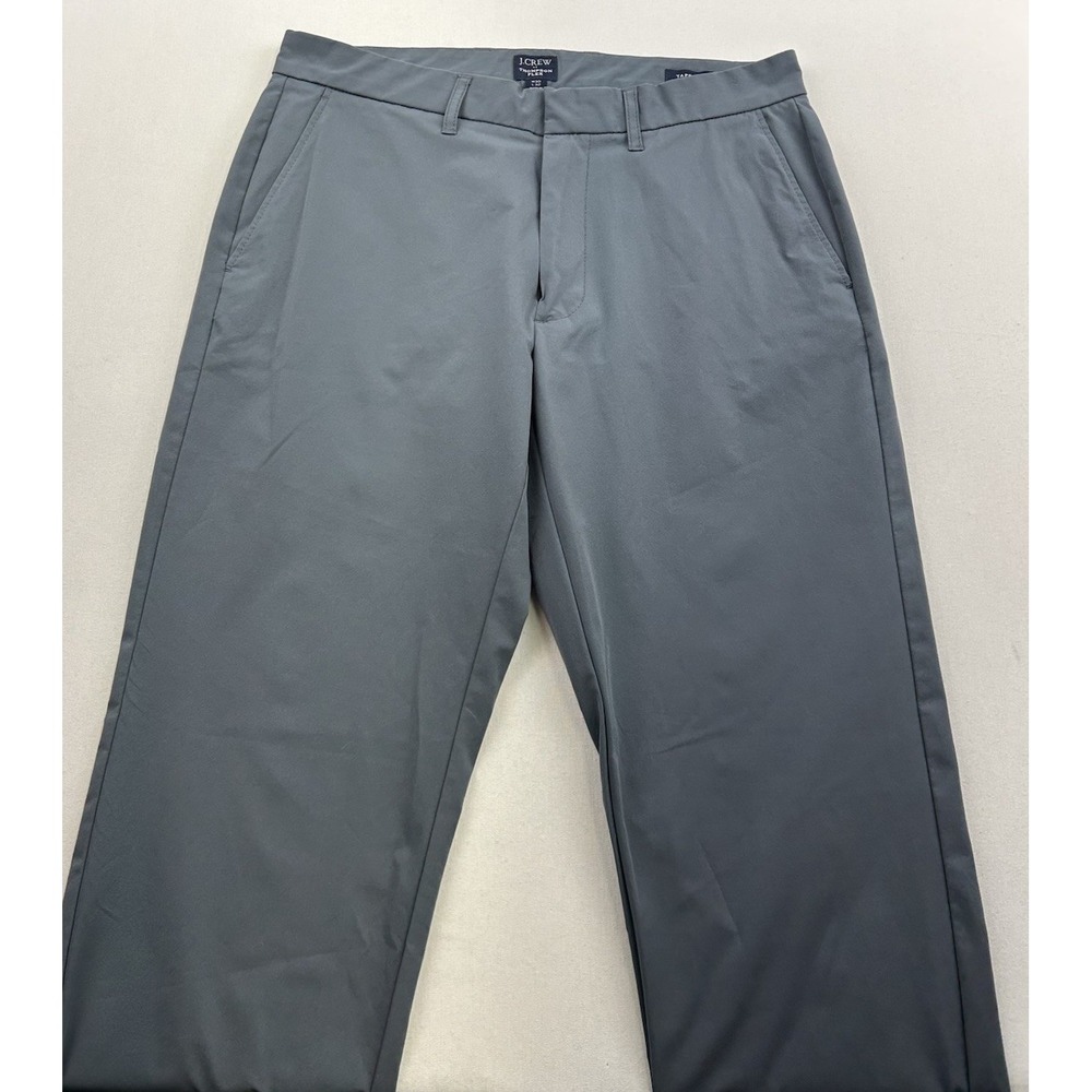 J Crew Pants Thompson Flex Tapered Leg Golf‎ Tech Pants Mens 30x32 Blue Gray - Picture 4 of 15